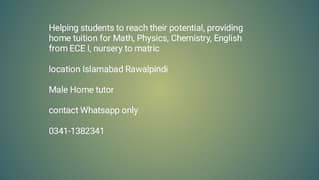 Home Tutor