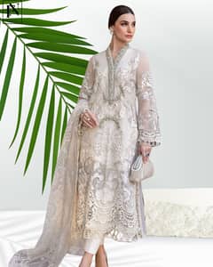 3 piece suits / organza suits / embroidered suits / unstiched suits
