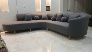 Just new Boucle material L-Shape sofa set -7 seater, Urgent sale