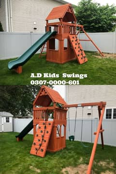 Wooden Swings|Customised Theme Slides|Kids Jholy|Gazibo|Tree House