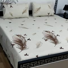 double cotton bedsheet Export quality 3pcs