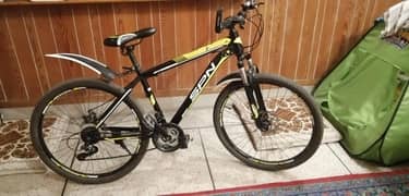cycle with gears shocks