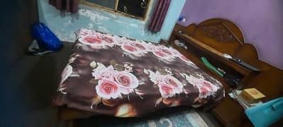 Bed with Dressing Table and  showcase
