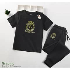 Printed cotton Track suite for boys _2pcs