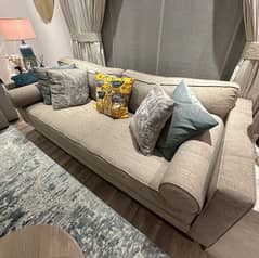 3 seater sofa in Jute material