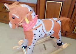 High quality Kids rocking Horse with wheels.