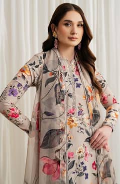 - Swiss monar Lawn fabric suit