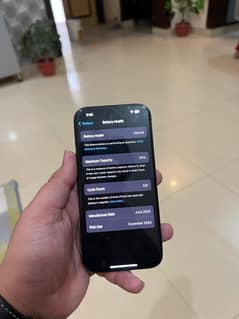 15 pro black colour /128gb/ 90 health with box