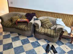 sofa set neat and clean urgent sale almost final price