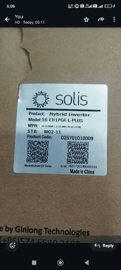 Solis inverter 6KW hybrid inverter brand new