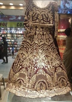 Maroon color Bridal lehnga choli