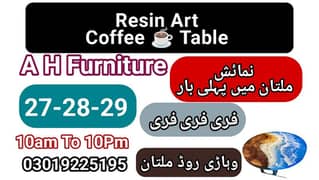 Resin Art Table Exhibition – Multan (Free Entry)