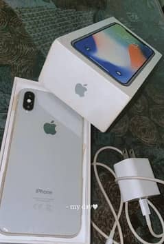 iPhone X pta approved 256gb with box charger