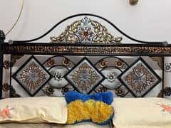 King size iron bed