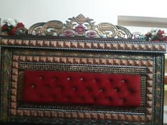 King size bed set/double bed set/bed with dressing side table/Wardrobe