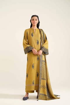 3 Pcs Women's Unstitched Printed Suit