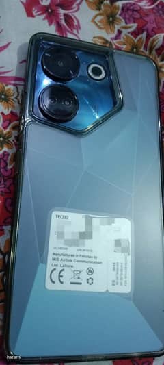 Tecno Camon 20 8 gb ram + 8 gb ram extendable+ 256gb data
