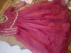 Luxury Party Wear Maroon Dress – Mirror & Hand Embroidery Work