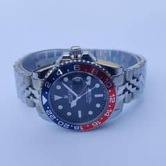 Men's Quartz Round Stainless Steel Watch - 1 Pc