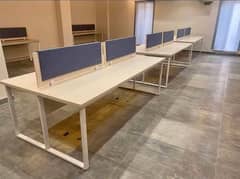 Size 8x4 Workstation Table For 6 Person Rs24500 / Office Furniture