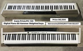 Casio Px-120 Digital piano 88 Hammer weighted keys Yamaha keyboards