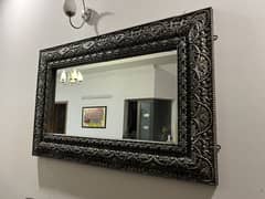 Antique Style Wall Mirror with Handcrafted Embossed frame