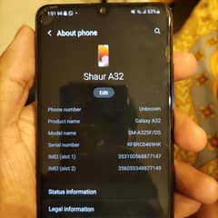 Samsung A32 4GB/128 GB non-PTA