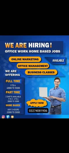 *Jobs opportunity for Male/Female and Students.
