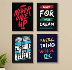 Multi Design Calligraphy 4 Frames in one Price Available with Free Dev