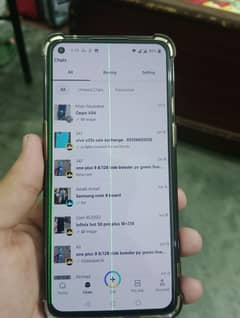 one plus 9 10/10 screen ma line ha side border py or center ma