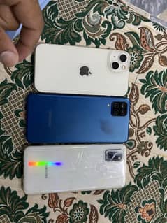 Iphone 13.    Samsung A12.   SamsungA21s