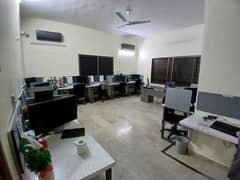 600 SQUARE YARDS 4 BED DRAWING DINNING CORNER HOUSE SILENT COMMERCIAL AVAILABLE FOR RENT IN JAUHAR