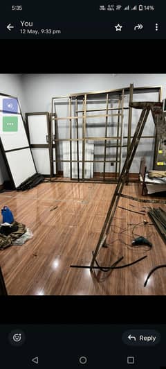 aluminum partition