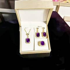 Necklace and earrings