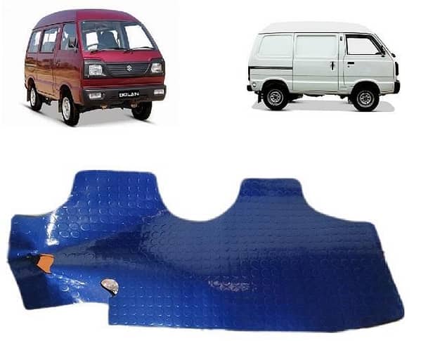 Suzuki Bolan Car Floor Mat Black, Maroon And Blue Diamond PVC