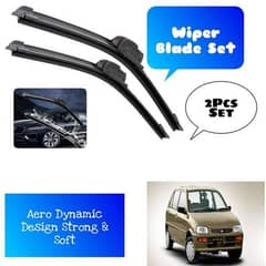Daihatsu Cuore Wipers Set For WindScreen Aero Dynamic Design Strong & Soft Blades Dual-Tensioned Spring Long Life