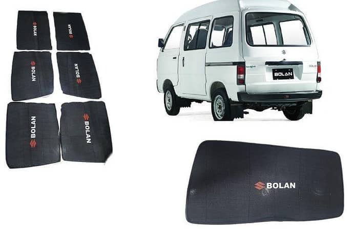 Suzuki Bolan / Hi-Roof Foldable Printed Sun Shades 7 PCs Set