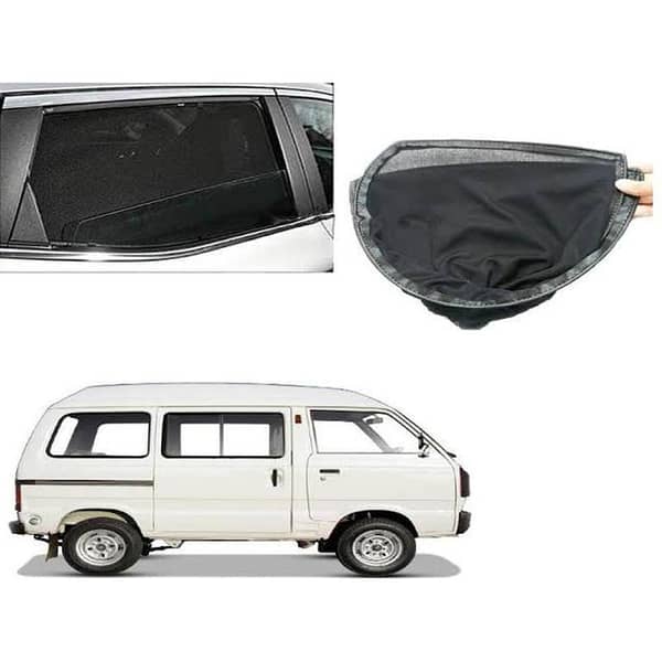 Bolan Sunshades For All Cars 6PCS Set High Quality Foldable & Flexible Jet Black