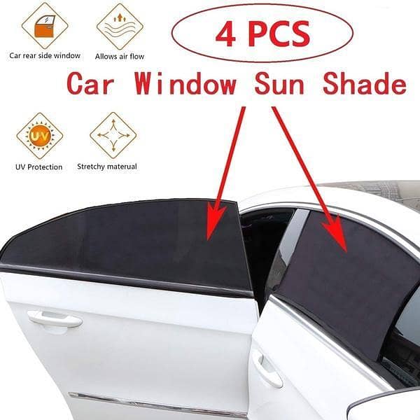 Suzuki Vitara 2022 Sun Shades Car Windows Curtains 4 pieces , Foldable, Jet Black