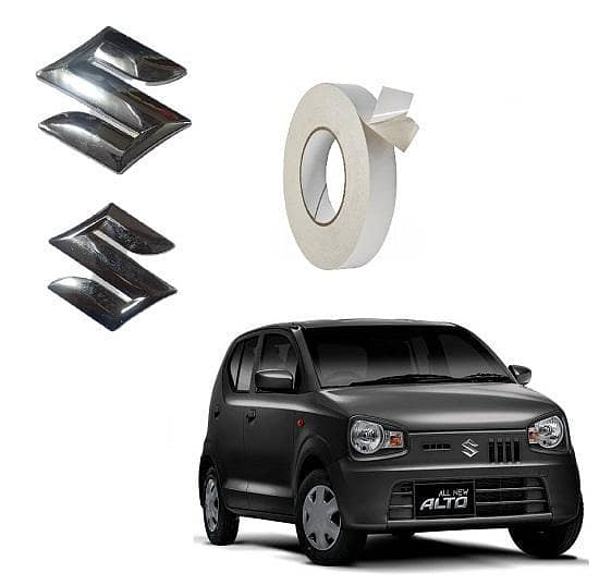New Alto 2017-2023 Front & back 3D Monogram With Extra Tape Premium Finishing
