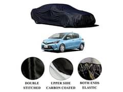 Toyota Vitz All Models Carbon Coated Top Cover Premium Quality, Water Proof~Scratches Proof~Double Stitched~Cover Whole Body