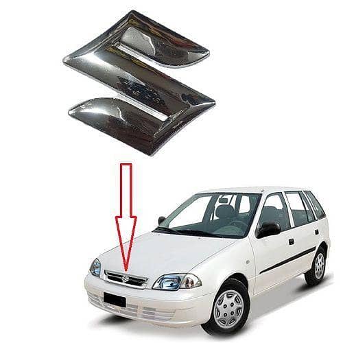 Suzuki Cultus 2005-2015 | Front Grill 3D Monogram With Extra Tape | Premium Finishing.
