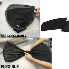 Toyota Vitz 1999 - 2004 Sun Shades Car Windows Curtains 4 pieces , Fold-able , Jet Black