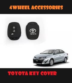 Silicon Remote Key Cover For Toyota Cars Skin Tight & Highly Protective Cover & Enhance Your Remote Look(Almost All Car Key Covers Available)