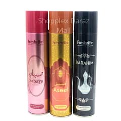 Air Freshener SABAYA| ASEEL | DARAHIM | Pack of 3 |300ml Big Bottle Freshrite Room Spray Imported High Quality Value Budget Pack Deal Offer Fresh Scent Fragrance| Long-lasting Car Freshener|Car Air Freshener |Portable Car Air Freshener|Car Air Purifier |