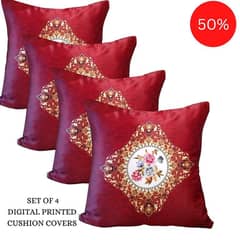 Cushion Cover Pack of 2 and Pack of 4  Decorative Throw Cushion Covers for Sofa (16"x16") |Printed cushion cover| Decorative Digital print Custom Personalized Removable Washable Affordable Comfortable Eco-friendly cushion cover Inspire BY HAbitt