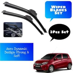 Suzuki Cultus 2016-2022 Wipers Set For WindScreen Aero Dynamic Design Strong & Soft Blades Dual-Tensioned Spring Long Life
