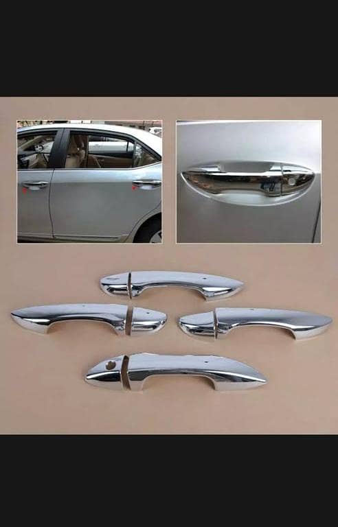 Toyota Corolla 2014 to 2021 Handle Crome 100% Original Not Local Quality Easily fix With Double Tape