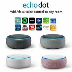 Echo Dot Alexa 3rd Generation smart  Speaker Voice control home
