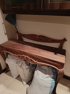 SHEESHAM WOODEN CONSOLE WITH FRAME